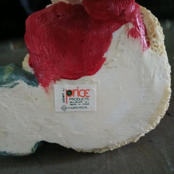 Set of 2 5" Santa's House Christmas 1995 Stocking Holders Hand Painted Cold Cast - Picture 12 of 14